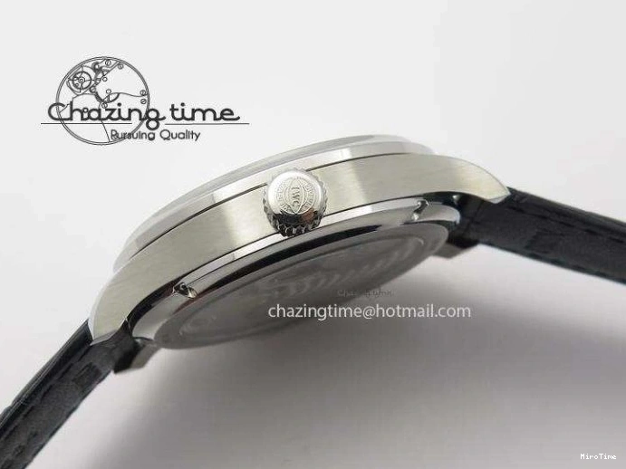MIROTIME 0331 Portuguese Tourbillon Power Reserve Moonphase SS Black Dial On Black Leather Strap TechFriendly 7321